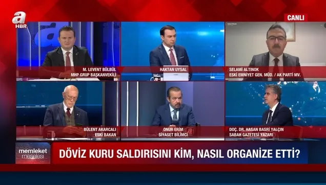 Sabah Gazetesi Yazarı Doç. Dr. Hasan Basri Yalçın, A Haber ekranlarında döviz saldırısıyla ilgili çarpıcı açıklamalarda bulundu