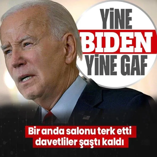 ABD Başkanı Joe Biden yeni bir gafa imza attı! Bir anda salonu terk etti davetliler şaştı kaldı