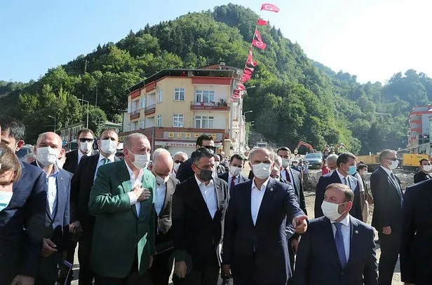 Son dakika: Başkan Erdoğan'dan Giresun'daki sel bölgesinde esnafa müjde: 50 bin TL hibe olarak verilecek-3