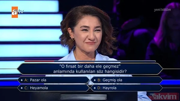 Kenan İmirzalıoğlu'nun sunduğu Kim Milyoner Olmak İster'de kafa karıştıran Demet Akalın sorusu - 24