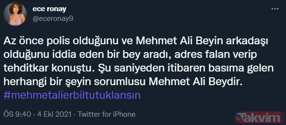 'Göğüslerini açıp...' diye başlayan taciz ifşası 'mesajları ben atmadım'la devam ediyor... Mehmet Ali Erbil ile Ece Ronay arasında sular ısınıyor! - 10