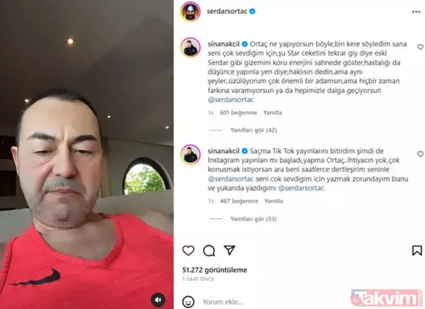 Ortaç Ne Yapıyorsun Böyle? Bin Kere Söyledim Sana Seni Çok Sevdiğim İçin. 'Şu Star Ceketini Tekrar Giy' Diye. Eski Serdar Gibi Gizemini Koru, Enerjini Sahnede...