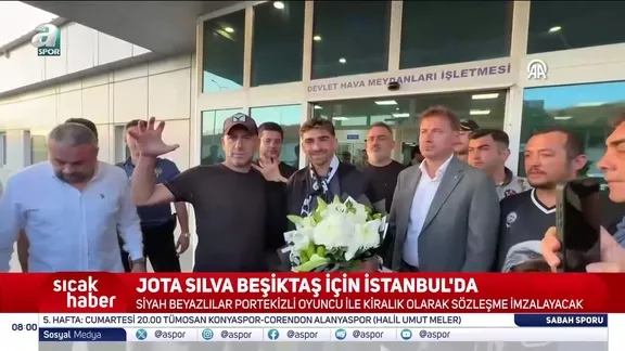 Jota Silva Beşiktaş için İstanbul'da