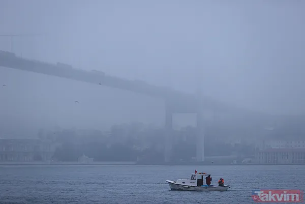 İstanbul'dan sis manzaraları... Köprüler kayboldu - 4