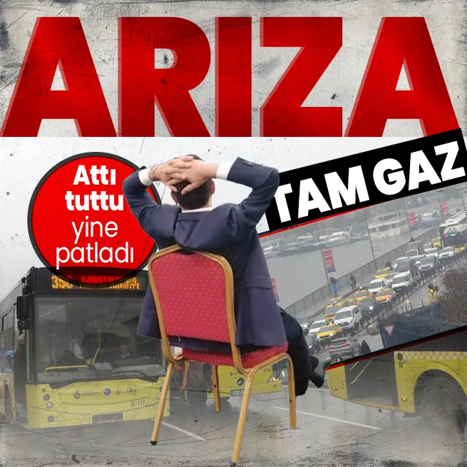 Yine İETT arızası! Unkapanında trafik felç oldu