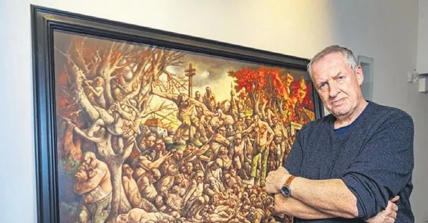 Peter Howson Bosna’daki katliamı çizdi depresyona girdi! Peter Handke aldırış etmedi Nobel'i aldı