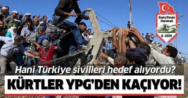 Suriye’deki Kürt halkı YPG’den kaçıyor!