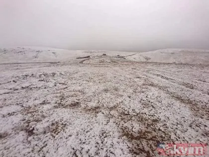 Karadeniz’de yılın ilk karı Ovit Yaylası’na yağdı