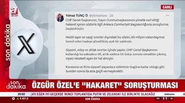 Özgür Özel'e ''Hakaret'' soruşturması