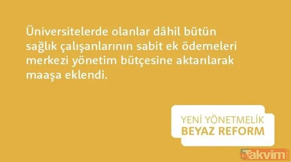 Sağlık Bakanı Fahrettin Koca yeni düzenlemeyi duyurdu: Performans Sistemi'nin fişi çekildi! Beyaz Reform devrede - 18