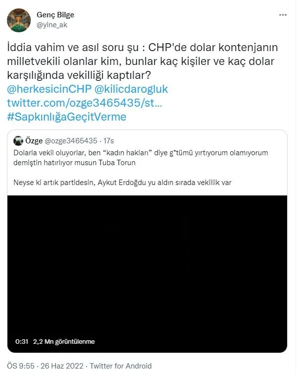 ses-bombalari-pes-pese-patladi-aykut-erdogdunun-esi-tuba-torunun-isaret-ettigi-dolarla-vekil-olan-chpliler-kim-1656316376652.jpg 'Ses' bombaları peş peşe patladı! Aykut Erdoğdu'nun eşi Tuba Torun'un işaret ettiği 'Dolarla vekil olan CHP'liler' kim?-7