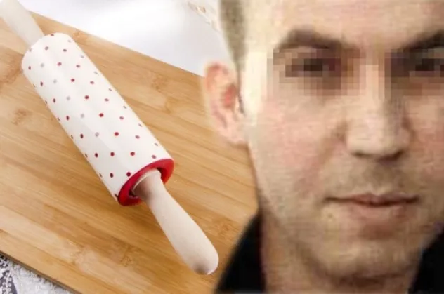 Boşanmak isteyen kocasını merdane ile dövdü
