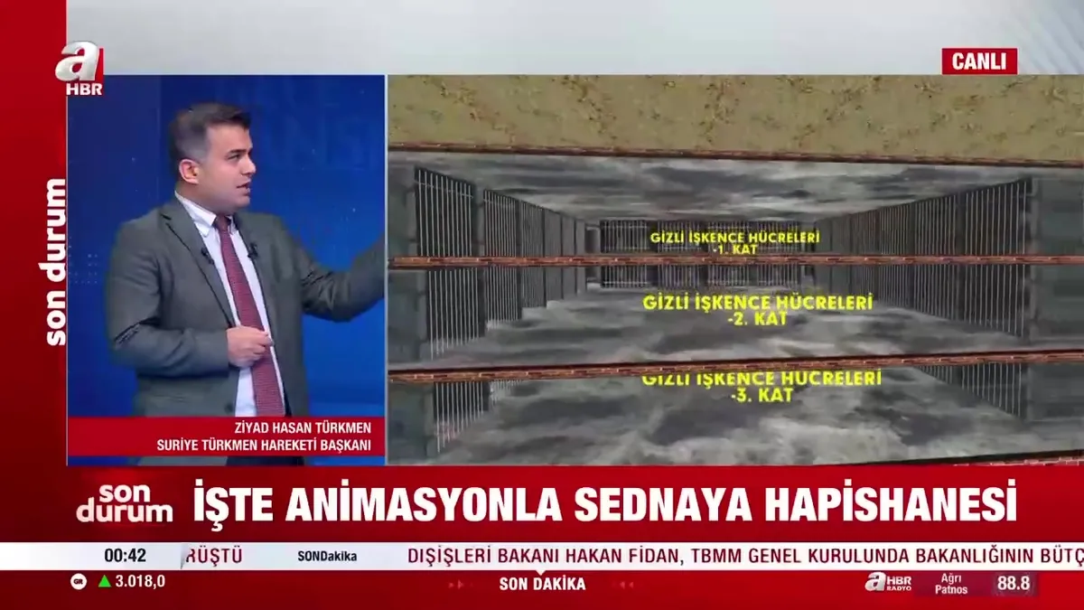 İşte animasyonla Sednaya Hapishanesi