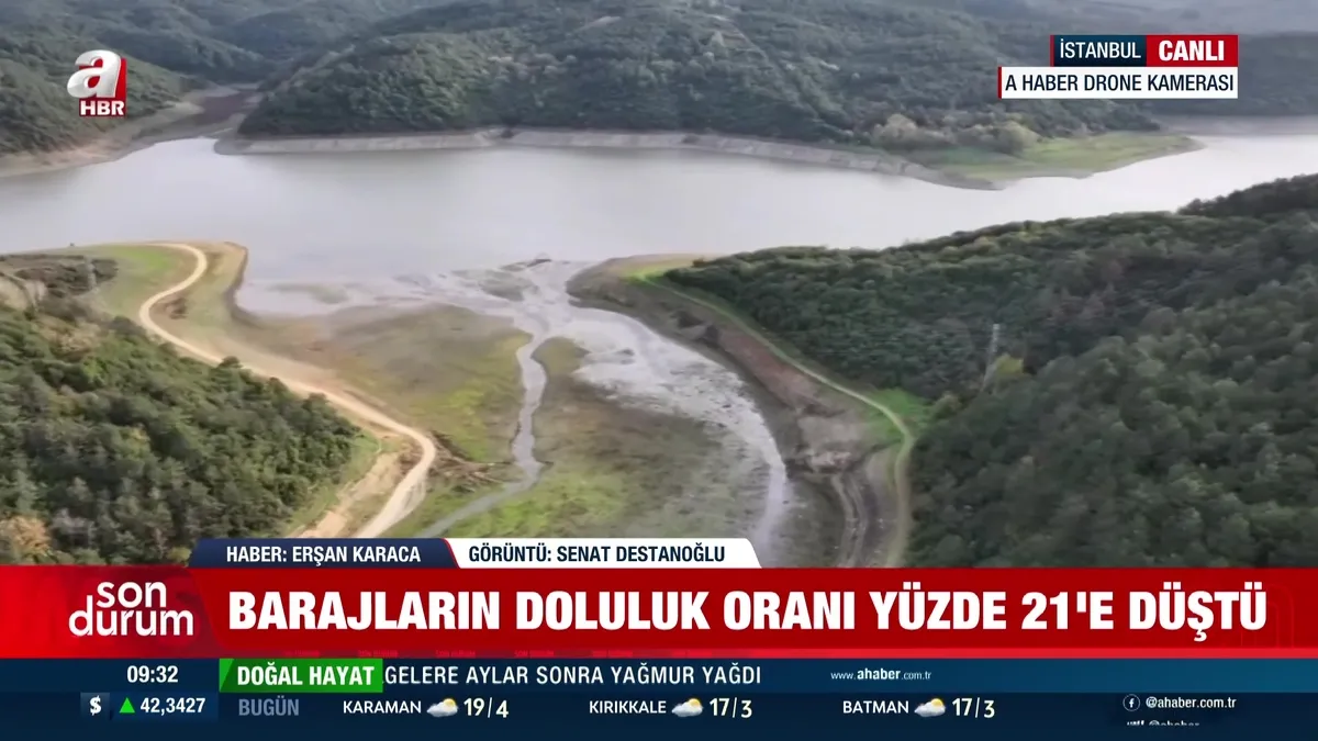 İstanbul'un barajları alarm veriyor! 2 Aylık su kaldı