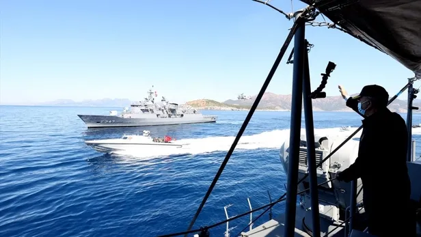 Son dakika: Başkan Erdoğan Denizkurdu-2021 Tatbikatı'na canlı bağlantıyla katıldı-3