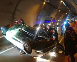 Sinop - Samsun karayolunu trafiğe kapatan kaza