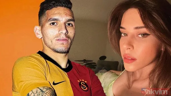 Aşk dedikoduları boşa çıkmadı! Galatasaraylı Lucas Torreira ve Devrim Özkan'dan sarmaş dolaş poz! Sevgili oldukları iddia ediliyordu - 1