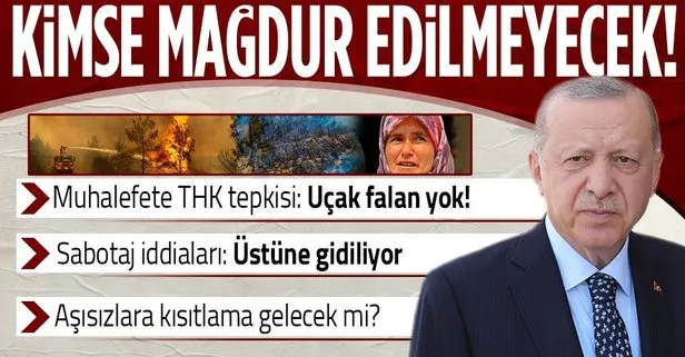 Başkan Erdoğan’dan yangınlara ilişkin önemli açıklama: Hiçbir vatandaşımızı mağdur etmeyeceğiz