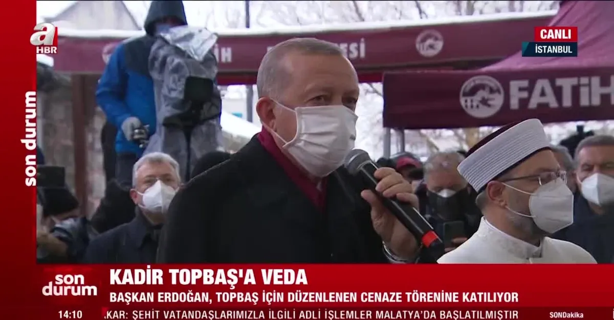 Başkan Erdoğan Kadir Topbaş'ın cenaze törenine katıldı