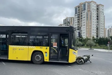 Avcılar'da İETT otobüsü kaza yaptı: 2 kişi yaralandı