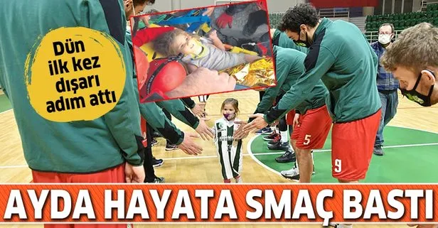 Ayda ve ağabeyi Atakan Bornova Belediyespor Basketbol Takımı’nın antrenmanına katıldı