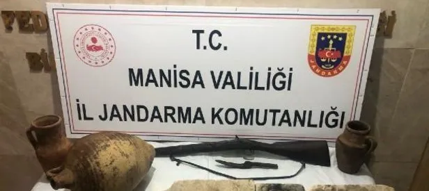 Manisa’da ’tarihi eser’ operasyonu