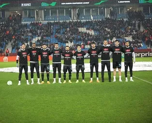 Depremin acısı 85 milyonu kenetledi... Trabzon-Basel maçında bütün renkler birleşti