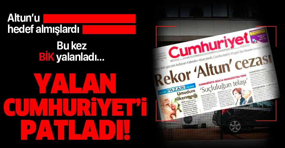 Basın İlan Kurumu'ndan Cumhuriyet Gazetesi'nin haberine yalanlama!