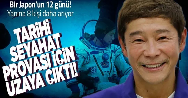 Japon milyarder Maezawa Ay seyahati öncesi prova yaptı: 12 günlük uzay yolculuğunu tamamladı