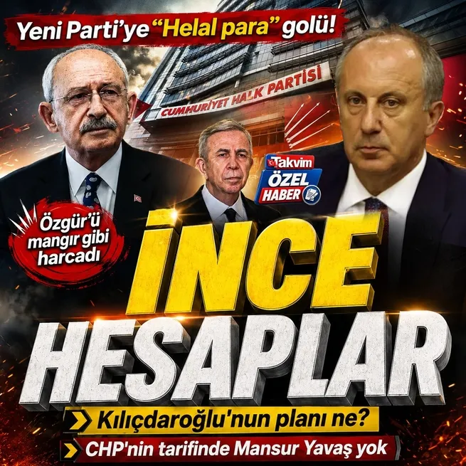 Muharrem İnceden Yeni Partiye Helal para golü! Adaylık hesabı ve Kılıçdaroğlunun planı: CHPnin tarifinde Mansur Yavaş yok