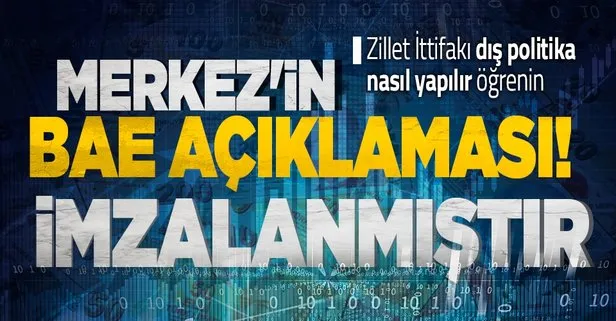 Son dakika! Merkez Bankası’ndan Birleşik Arap Emirlikleri BAE açıklaması! İmzalar atıldı