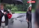 Trump'tan skandal şemsiye hareketi