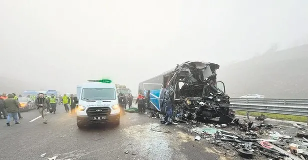 Kuzey Marmara Otoyolu’nda sis faciası! 7 araç birbirine girdi: Çok sayıda ölü ve yaralı var