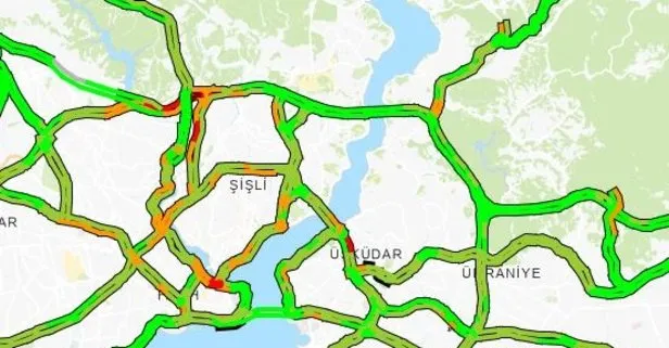 Son dakika: Yoğun kar yağışının ardından İstanbul trafiğinde son durum