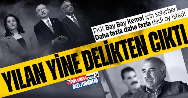 Teröristbaşı Murat Karayılan ikinci tur için yine ininden seslendi! Muhalefete "Daha fazla irade ortaya koyun" çağrısı...