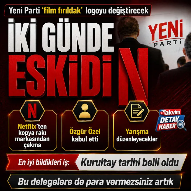 Yeni Partide film fırıldak logo ayağa dolandı: Yarışma yapılacak kurultayda değişecek