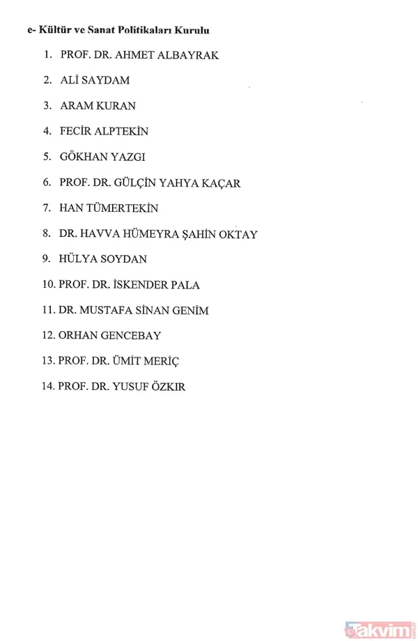 10 ayrı kurula 140 isim | Cumhurbaşkanlığı politika kurulları üyeleri belli oldu! Karar Resmi Gazete'de! Listede Orhan Gencebay da var - 8