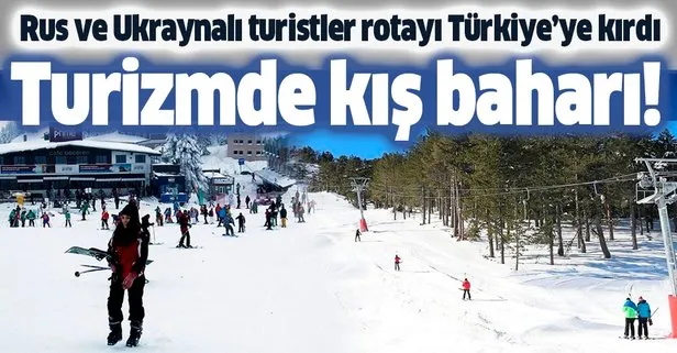 Turizmde kış baharı: Rus ve Ukraynalı turistler rotayı Türkiye’ye kırdı