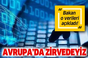 Bakan duyurdu! Türkiye Avrupa'da ilk sırada!