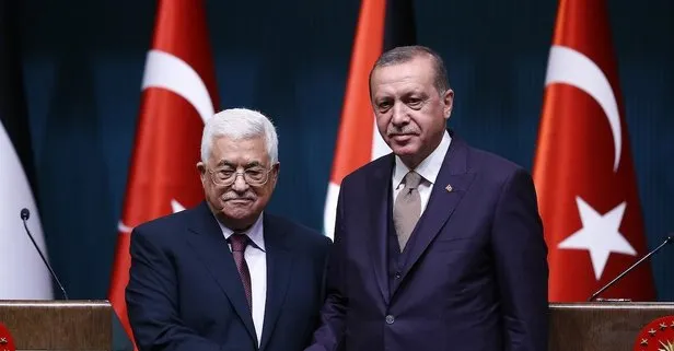 Son dakika: Başkan Erdoğan, Mahmud Abbas ile görüştü