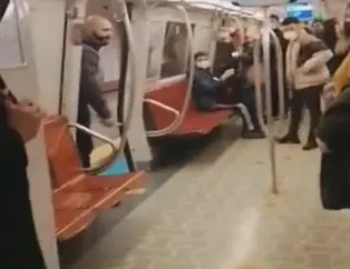 Metroda bıçaklı dehşet!