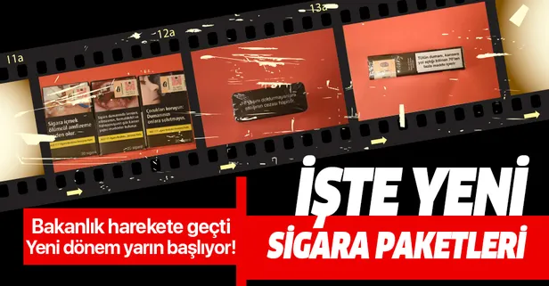 İşte yeni sigara paketleri!