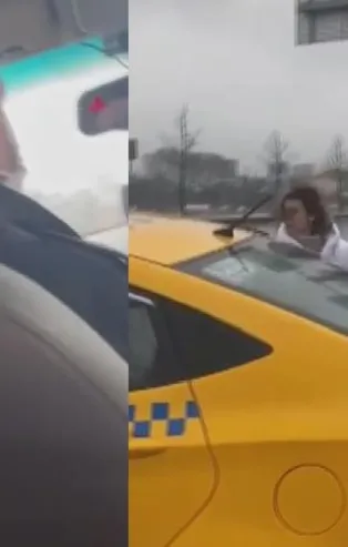 Bağcılar'da "kısa mesafe" tartışması kamerada! Taksici küfür ederek kadınları araçtan indirdi