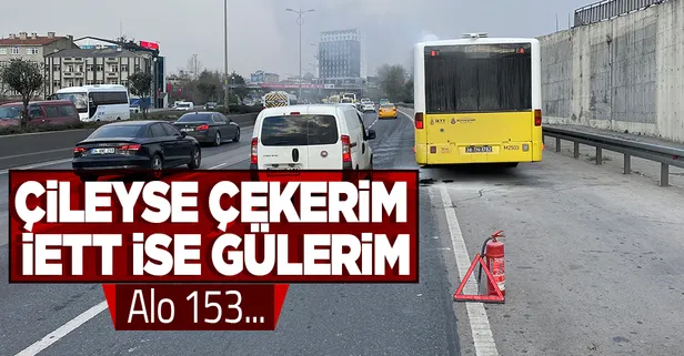 Bayrampaşa’da bir İETT otobüsü daha arıza yaptı