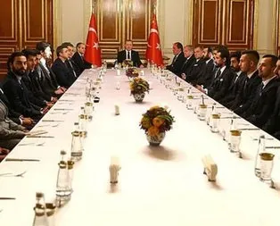 Erdoğan kaptanlarla bir araya geldi