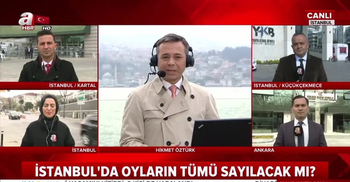 İstanbul Kartal'da yeniden oy sayım işlemi devam ediyor