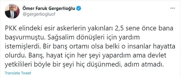 "PKK’nın elinde asıl esir olan HDP’dir, Hüda Kaya’dır, Gergerlioğlu’dur, HDP milletvekilleridir"-3