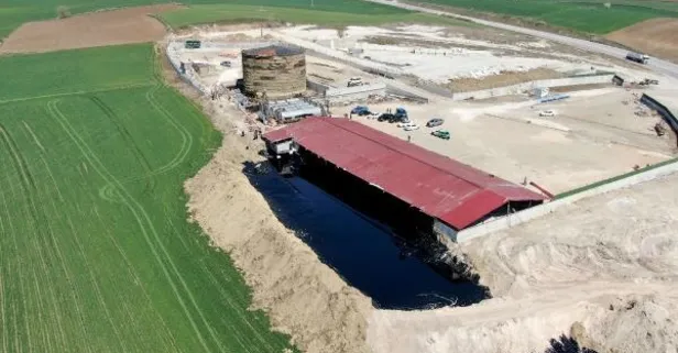 Edirne'de zift dolu havuzun patladığı şantiyenin faaliyetleri durduruldu