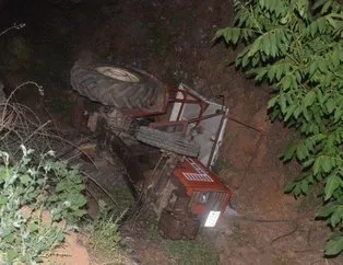 Traktör şarampole devrildi: Baba ve kızı öldü