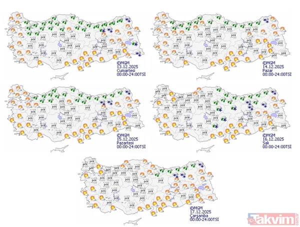 Hafta sonu hava nasıl olacak olacak? MGM’den 5 ile sarı kodlu kar alarmı! İşte il il hava durumu raporu - 3